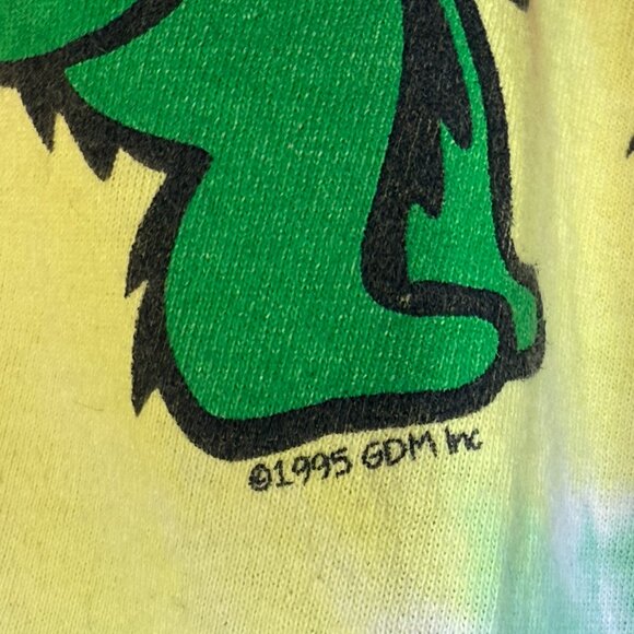 Liquid Blue Grateful Dead T-Shirt Retro Tie Dye Spiral Bear Large - Picture 5 of 6